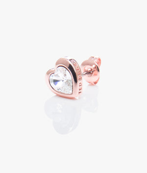 Han Heart Earrings in Rose.