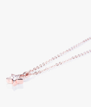 Saigi pave shooting star pendant in rose gold.