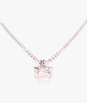 Saigi pave shooting star pendant in rose gold.