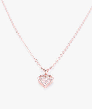 Hapsa hidden heart pendant in rose gold