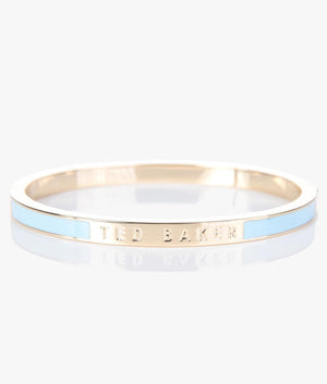 Elemara enamel hinge bracelet in light blue