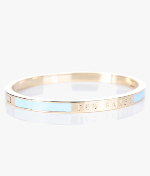 Elemara enamel hinge bracelet in light blue