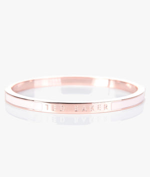 Elemara enamel hinge bracelet in pink.