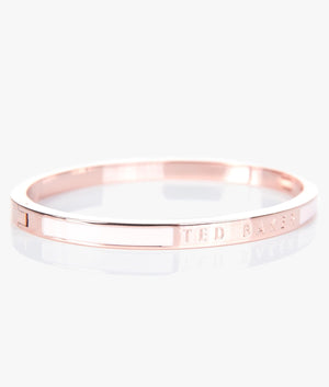 Elemara enamel hinge bracelet in pink.