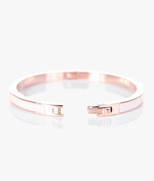 Elemara enamel hinge bracelet in pink.