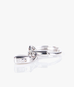 Ted baker silver harrie clearance tiny heart huggie earrings
