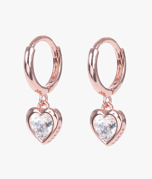 Ted Baker Jewellery Hanniy crystal heart huggie earrings in