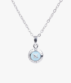 Elvina Enamel Button Necklace