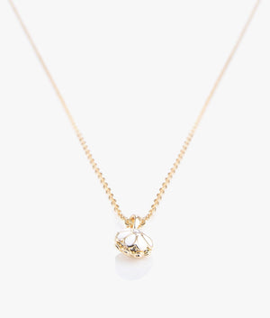 Dorriy daisy pendant in gold & white