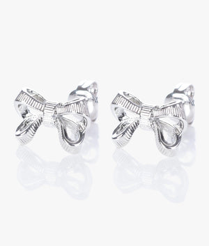 Pollay petite bow stud earrings in silver