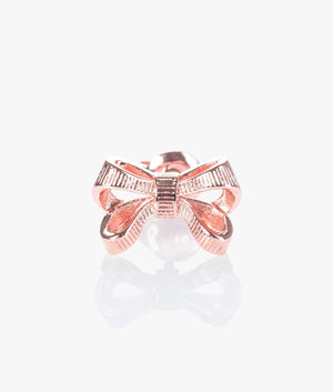 Pollay petite bow stud earrings in rose gold