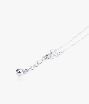 Crestra crystal petite bow pendant in silver