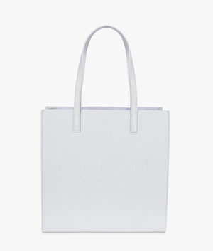 Soocon large crosshatch shopper in light grey
