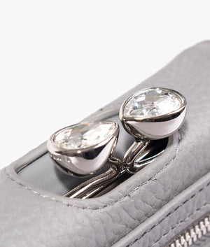 Alyesha teardrop mini bobble purse in grey