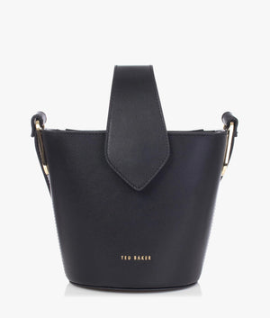 Karan statement dog clip bucket bag