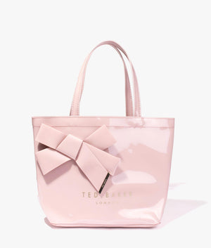 Nikicon knot bow small shopper in pink