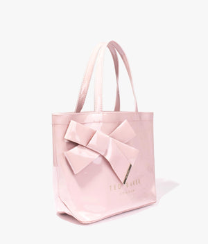 Nikicon knot bow small shopper in pink