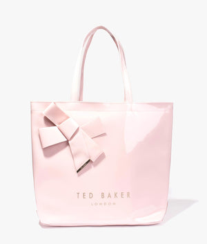 Nicon knot bow large shopper in pink
