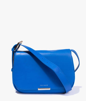 Bagetta curved baguette saddle bag in blue
