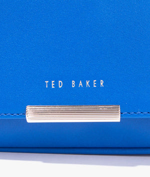 Bagira curved baguette crossbody in blue