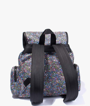 Jouana retro floral nylon backpack