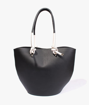 Ammela rope handle tote in black