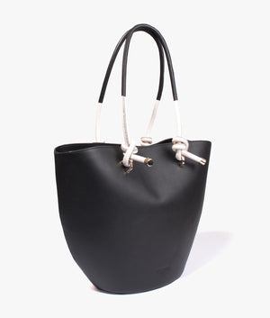 Ammela rope handle tote in black