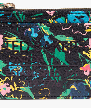 Parcena flirty texture magnolia zip card holder