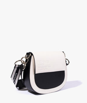 Darcell branded webbing crossbody in white