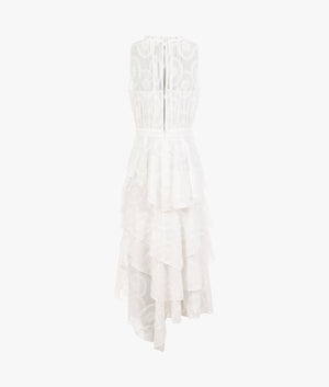 Embroidered lace tiered discount dress michael kors
