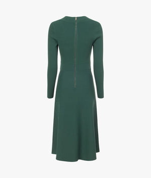 Ted Baker | Polliah sweetheart skater knit midi dress in dark green | EQVVS Womens Ted Baker | Polliah sweetheart skater knit midi dress in dark green | EQVVS Womens