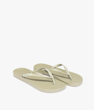 Anatomic colors flip flops in khaki