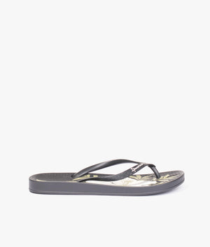 Anatomic temas flip flops in black