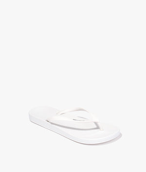 Anatomic colors flip flops in white