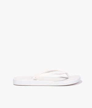 Anatomic colors flip flops in white