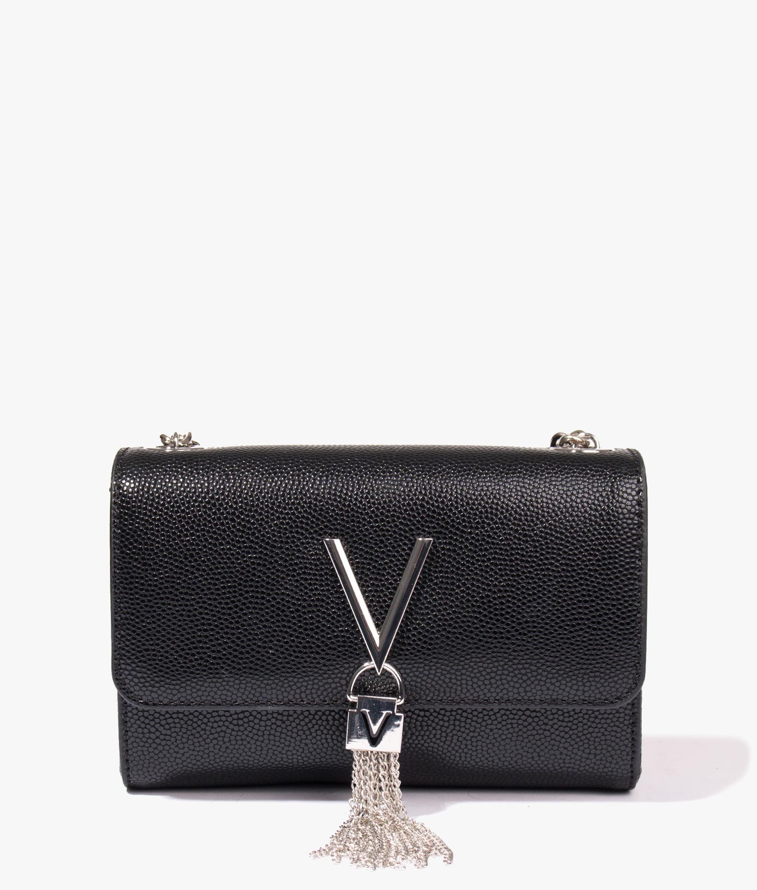VALENTINO GO-CLUTCH 01 ライト チェーン付き Valentino bags | Divina Small Clutch in black | EQVVS Womens