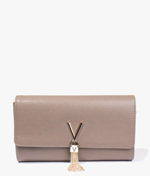 Divina large clutch in taupe
