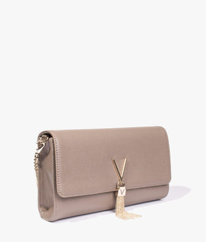 Divina large clutch in taupe