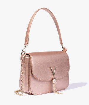 Valentino bags Divina shoulder bag in rose gold EQVVS Womens