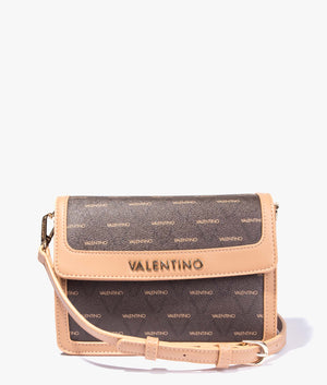 Alder logo crossbody in brown multi