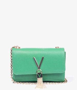 Divina small clutch in verde