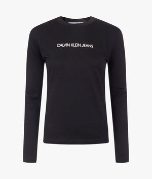 Shrunken institution long sleeved tee in black