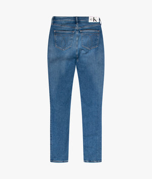 High rise skinny jean in medium denim