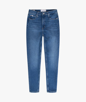 High rise super skinny jean in medium denim