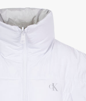 Reversible gilet in bright white