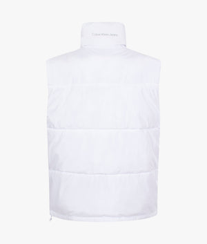 Reversible gilet in bright white