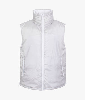 Reversible gilet in bright white