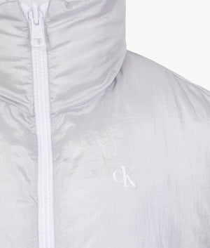 Reversible gilet in bright white