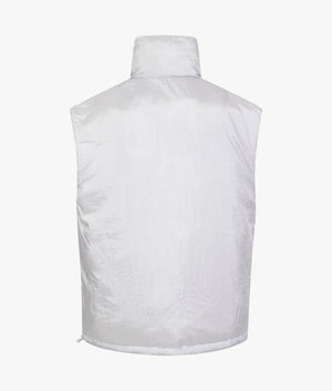 Reversible gilet in bright white