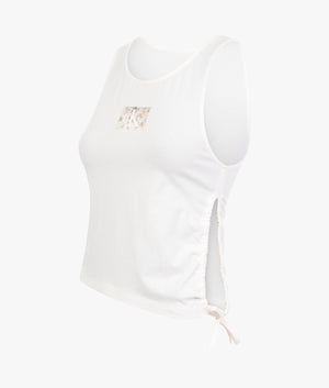 Side gathering tank in ancient white